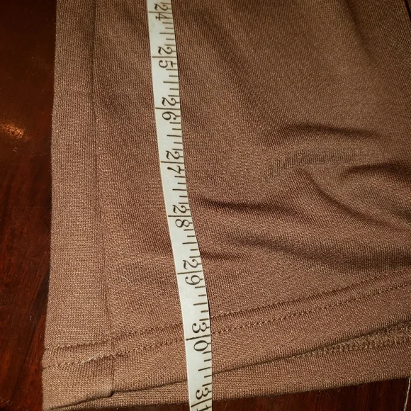 FOR LOVE & LEMONS Shannon Pants Camel Wide Leg Front Seam Knit Trousers Sz S - Picture 12 of 13